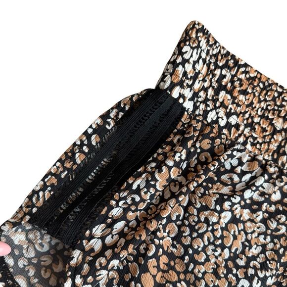 Free People Movement S Run Wild Shorts Animal Print Brown Black Lined Athleisure - Picture 5 of 12